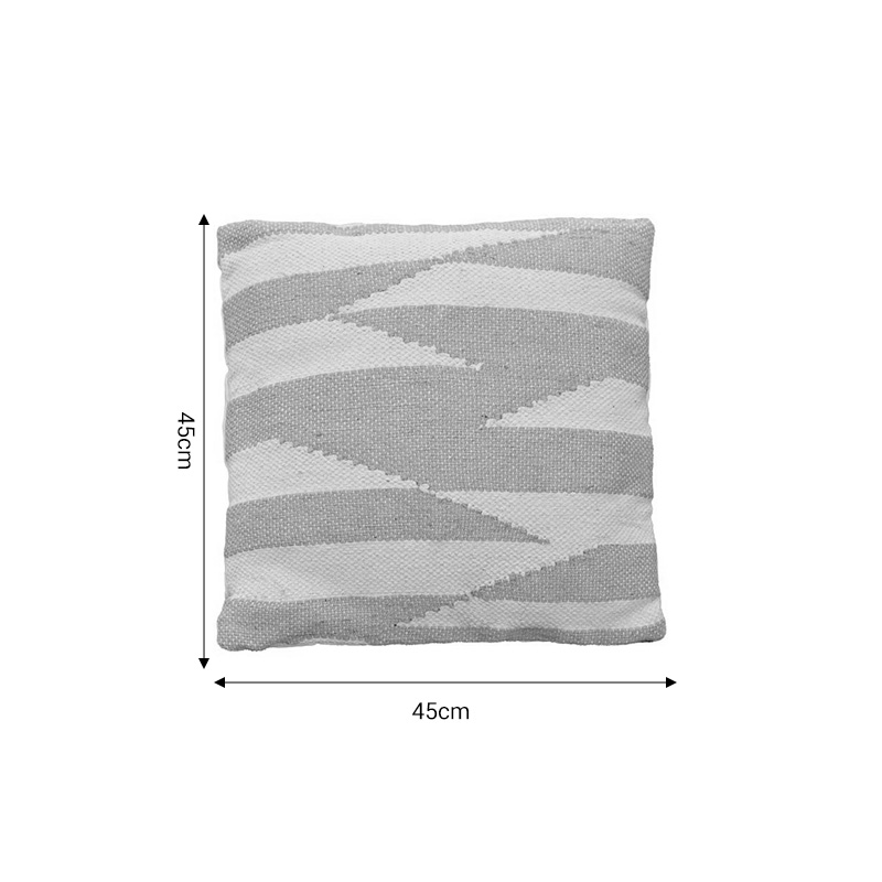 Μαξιλάρι Morfeus Inart μπεζ-εκρού ύφασμα 45x45x2.5εκ - Image 4