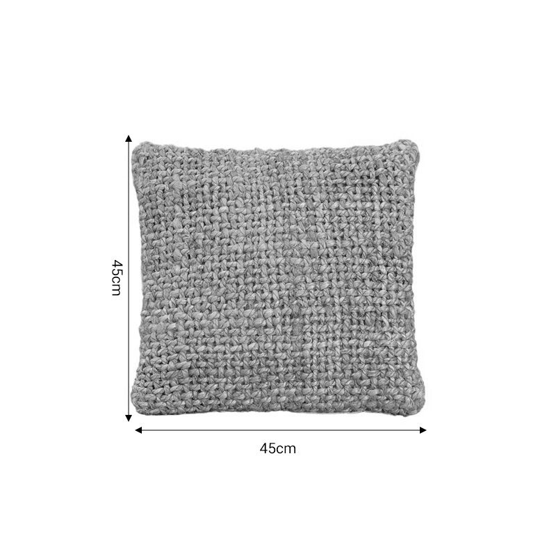 Μαξιλάρι Petron Inart φυσικό γιούτα 45x45x12.5εκ - Image 4