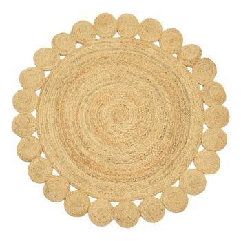 Χαλί Voni Inart φυσικό γιούτα Φ120x1εκ 302-000007