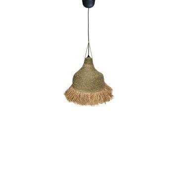 Φωτιστικό οροφής Boher Inart seagrass σε φυσική απόχρωση Φ33x76εκ 313-000026