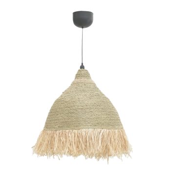 Φωτιστικό οροφής Boher Inart seagrass σε φυσική απόχρωση Φ60x99εκ 313-000027