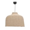 Φωτιστικό οροφής Ziquel Inart rattan σε φυσική απόχρωση Φ60x99εκ 313-000035