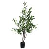Διακοσμητικό φυτό Olive tree σε γλάστρα Inart πράσινο pp Υ120εκ 316-000016