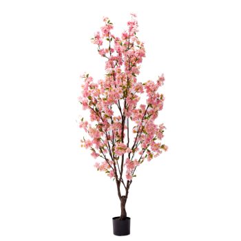 Διακοσμητικό φυτό Peach flower I σε γλάστρα Inart ροζ pp Υ170εκ 316-000029