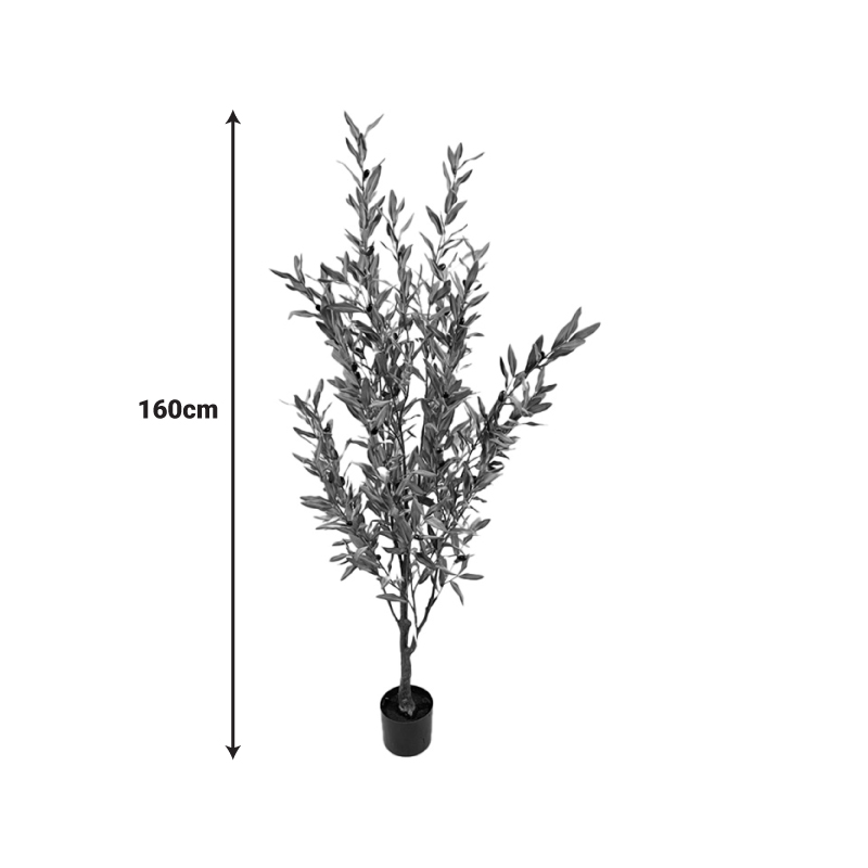 Διακοσμητικό φυτό Olive tree II σε γλάστρα Inart πράσινο pp Υ160εκ - Image 2