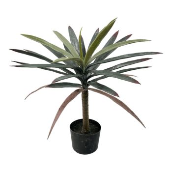 Διακοσμητικό φυτό Dracaena palm σε γλάστρα Inart πράσινο pp Υ62εκ 316-000038