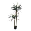 Διακοσμητικό φυτό Dracaena palm σε γλάστρα Inart πράσινο pp Υ125εκ 316-000039