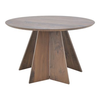 Alternative view of Τραπέζι Bibble  mdf σε καρυδί απόχρωση Φ120x76εκ
