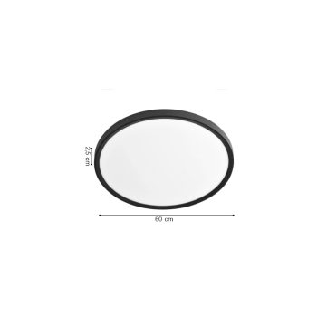 Alternative view of Inlight Πλαφονιέρα οροφής LED 50W 3CCT (by switch on base) σε λευκή απόχρωση D:60x2,5cm (42036-A-White)