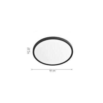Alternative view of Inlight Πλαφονιέρα οροφής LED 40W 3CCT (by switch on base) σε λευκή απόχρωση D:50x2,5cm (42036-B-White)