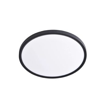 Inlight Πλαφονιέρα οροφής LED 50W 3CCT (by switch on base) σε μαύρη απόχρωση D:60x2,5cm (42036-A-Black)