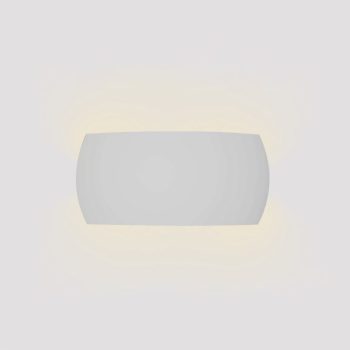 Inlight Επιτοίχιο φωτιστικό λευκό από γύψο 1XE14 D:31cm (43050-White)