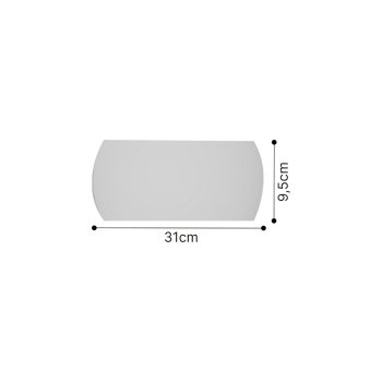 Alternative view of Inlight Επιτοίχιο φωτιστικό λευκό από γύψο 1XE14 D:31cm (43050-White)