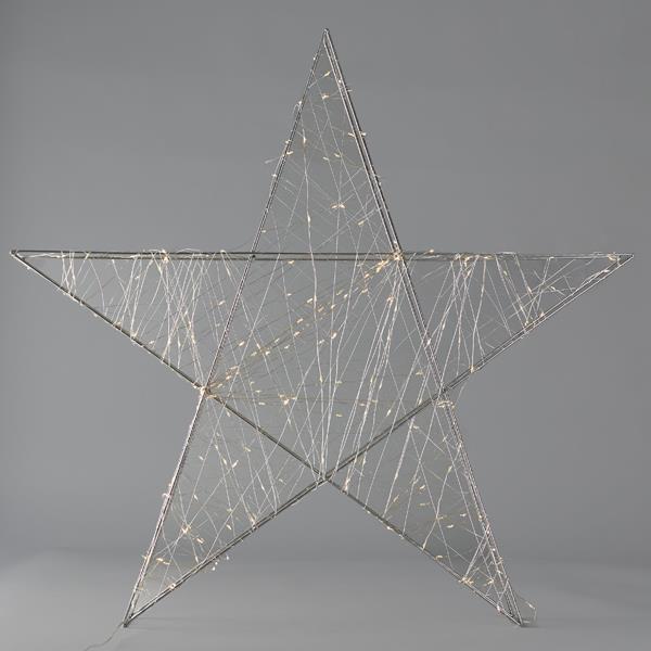 ΑΣΤΕΡΙ ΦΩΤΙΖΟΜΕΝΟ 78cm, 240 LED, ΜΕΤΑΣΧΗΜΑΤΙΣΤΗ, TIMER, ,ΘΕΡΜΟ ΛΕΥΚΟ LED