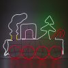 ΤΡΕΝΟ 95*68cm, 8m NEON LED ROPE LIGHT, ΜΕ ΔΙΑΦΟΡΑ ΧΡΩΜΑΤΑ, ΜΕ ΜΕΤΑΣΧΗΜΑΤΙΣΤΗ
