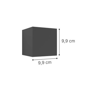 Alternative view of it-Lighting Emerald LED 10W 3000K Outdoor Wall Lamp Grey D:9,9cmx9,9cm (80203131)