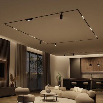 Alternative view of Inlight Γραμμικό φωτιστικό LED 20W 3CCT για ultra thin ράγα σε λευκή απόχρωση D:62X2,6X4,8cm (TMU0170-White)