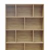 Βιβλιοθήκη Evergin pakoworld mdf σε oak απόχρωση 100x30x135εκ 072-000153
