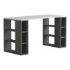 Γραφείο Colmar pakoworld σε λευκή-ανθρακί απόχρωση 140x60x75εκ 119-001246
