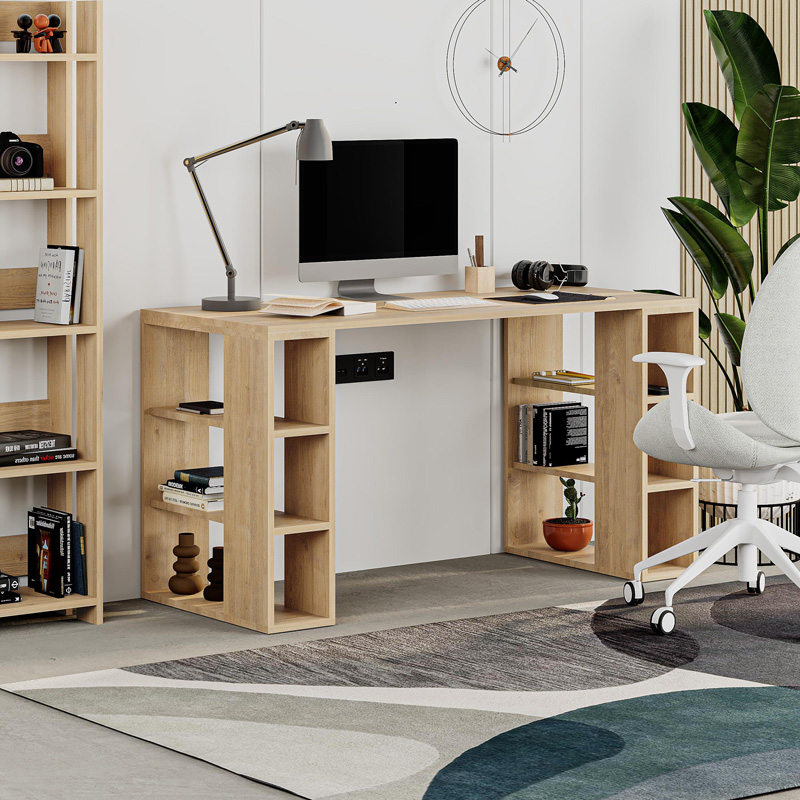 Γραφείο Colmar σε oak απόχρωση 140x60x75εκ - Image 2