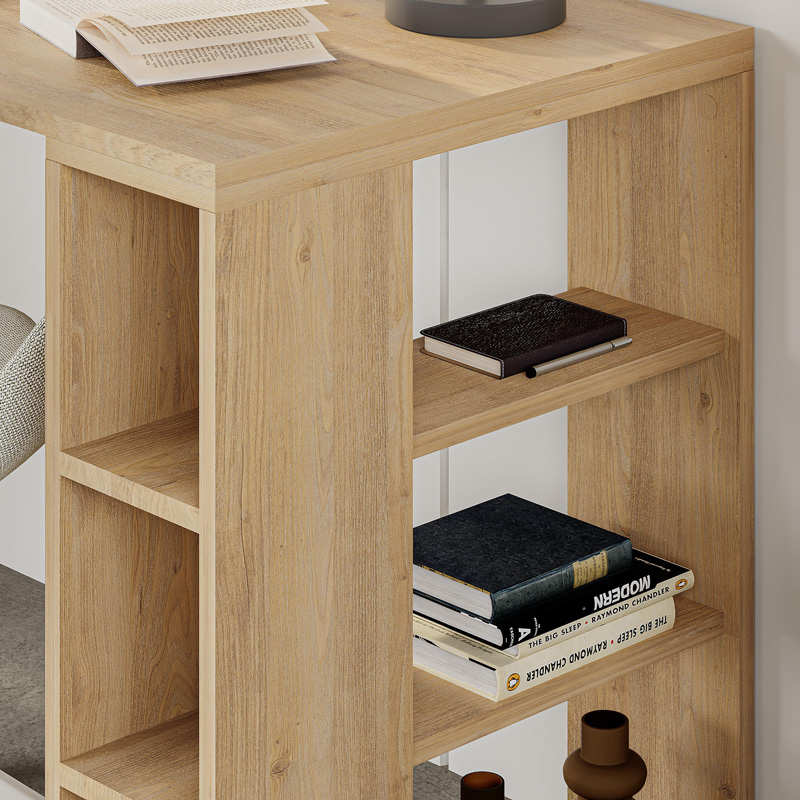 Γραφείο Colmar σε oak απόχρωση 140x60x75εκ - Image 3
