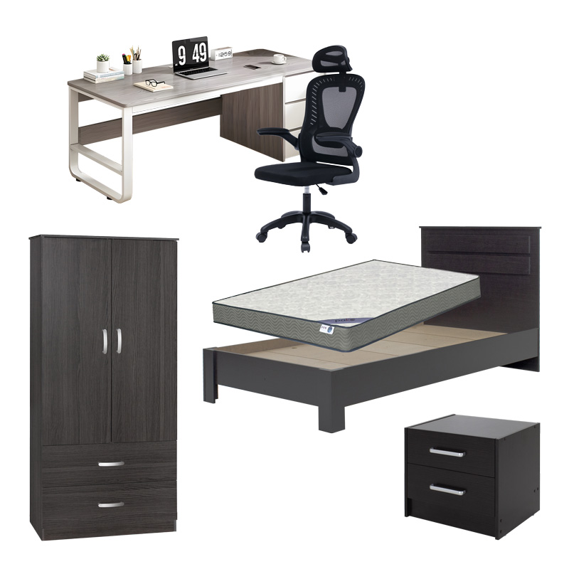 Φοιτητικό πακέτο επίπλων Versatile pakoworld σετ 6τεμ 200-001370