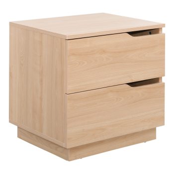 Κομοδίνο Verena I pakoworld σε φυσική απόχρωση 48x40x48εκ 225-000080