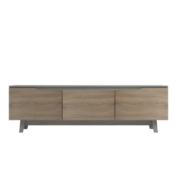 Alternative view of Έπιπλο τηλεόρασης Kasandra  μπεζ μαρμάρου-sonoma 180x35x48.5εκ