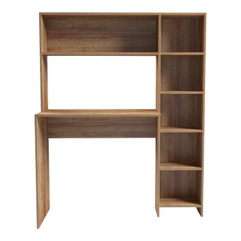 Alternative view of Γραφείο με βιβλιοθήκη Janson  oak 113.2x40x141.8εκ