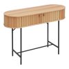 Κονσόλα Zeplen pakoworld MDF-μέταλλο σε oak απόχρωση 100x35x75εκ 260-000035