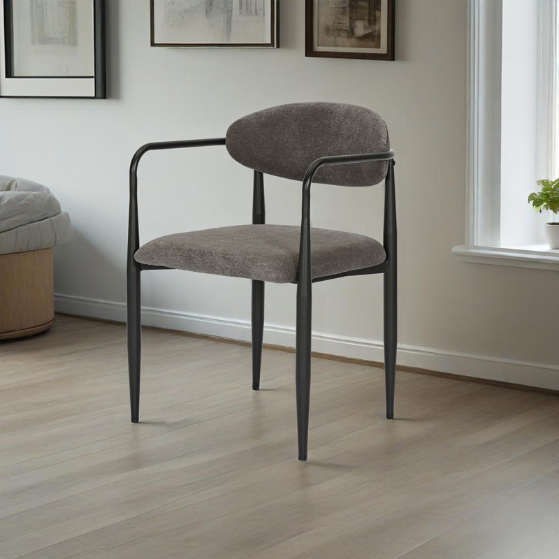 Πολυθρόνα Kalone ύφασμα σε ανθρακί απόχρωση 56x55x78εκ - Image 2