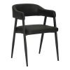 Πολυθρόνα Sezan pakoworld pu σε μαύρη απόχρωση 56x55x78εκ 350-000028