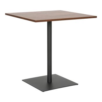 Τραπέζι Nerobian pakoworld mdf σε καρυδί απόχρωση 70x70x75εκ 350-000037
