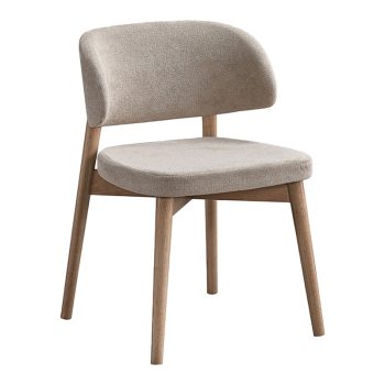 Καρέκλα Siena pakoworld rubberwood σε φυσική-εκρού απόχρωση 48x50x81εκ 381-000002