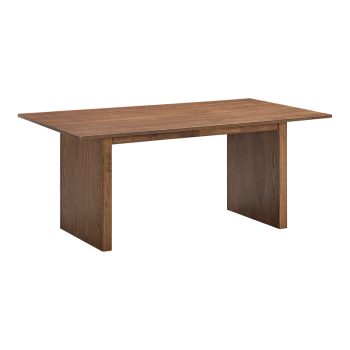 Τραπέζι Eleganza pakoworld mdf σε καρυδί απόχρωση 180x99x75.8εκ 381-000008