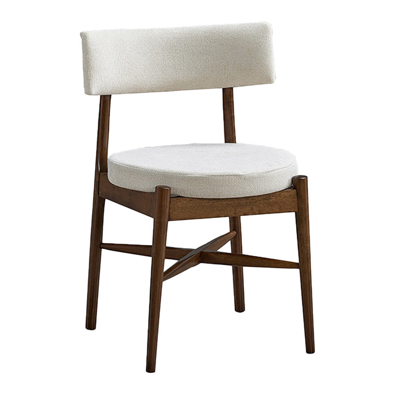 Τραπεζαρία Eleganza-Raudi σετ 7τεμ mdf σε καρυδί-εκρού απόχρωση 180x99x75.8εκ - Image 2