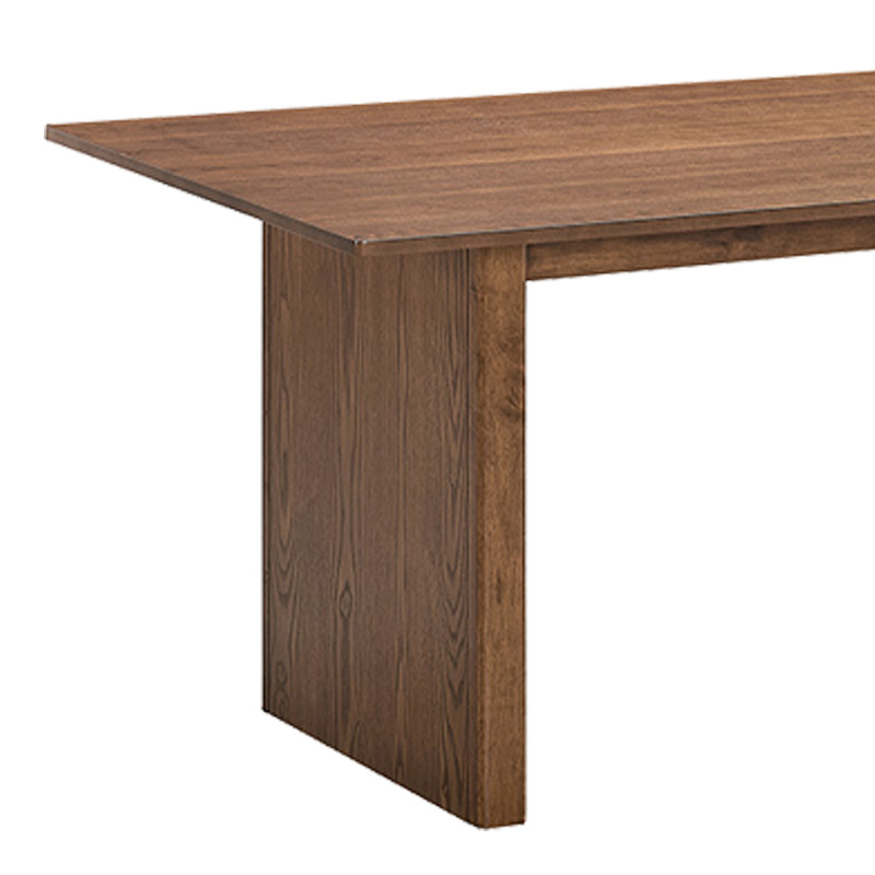 Τραπεζαρία Eleganza-Raudi σετ 7τεμ mdf σε καρυδί-εκρού απόχρωση 180x99x75.8εκ - Image 5