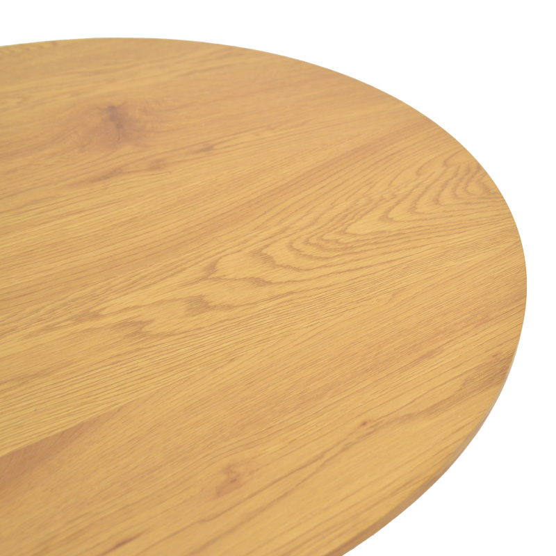 Τραπέζι σαλονιού Dovel mdf σε sonoma-μαύρο μέταλλο Φ70x45εκ - Image 4