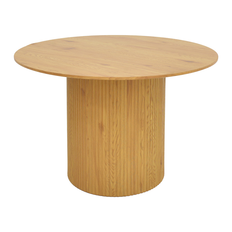 Τραπέζι Karulo mdf σε sonoma απόχρωση Φ120x76εκ - Image 2