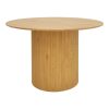 Τραπέζι Karulo pakoworld mdf σε sonoma απόχρωση Φ120x76εκ 029-000355