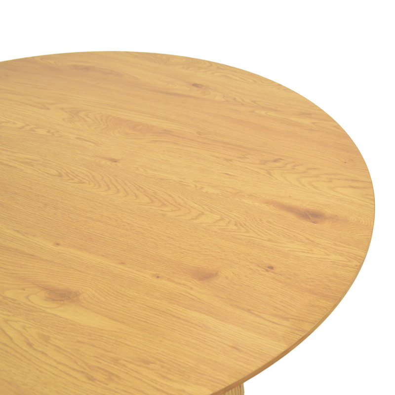 Τραπέζι Karulo mdf σε sonoma απόχρωση Φ120x76εκ - Image 3