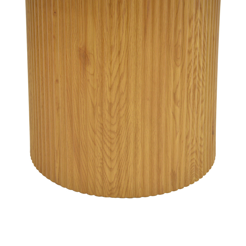 Τραπέζι Karulo mdf σε sonoma απόχρωση Φ120x76εκ - Image 4