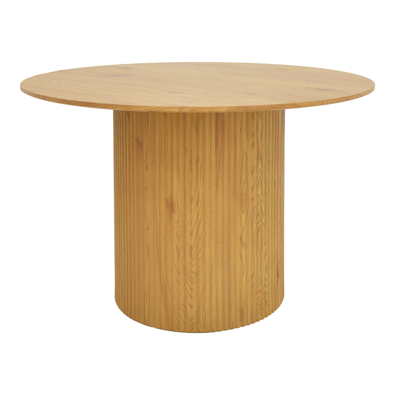 Τραπέζι Karulo pakoworld mdf σε sonoma απόχρωση Φ120x76εκ 029-000355