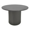 Τραπέζι Karulo pakoworld mdf σε μαύρη απόχρωση Φ120x76εκ 029-000356