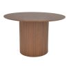 Τραπέζι Karulo pakoworld mdf σε καρυδί απόχρωση Φ120x76εκ 029-000357