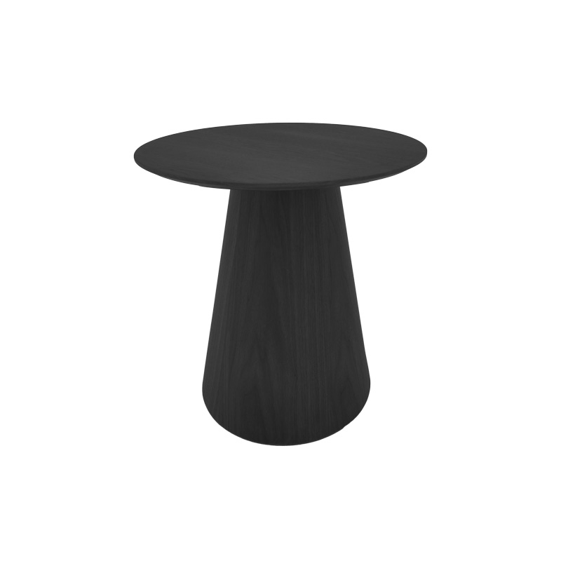 Τραπέζι σαλονιού Donda pakoworld mdf σε μαύρη απόχρωση Φ60x40εκ 029-000358