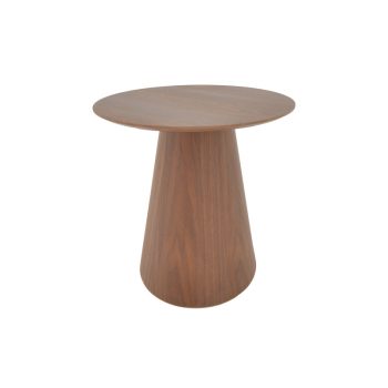 Τραπέζι σαλονιού Donda pakoworld mdf σε καρυδί απόχρωση Φ60x40εκ 029-000360