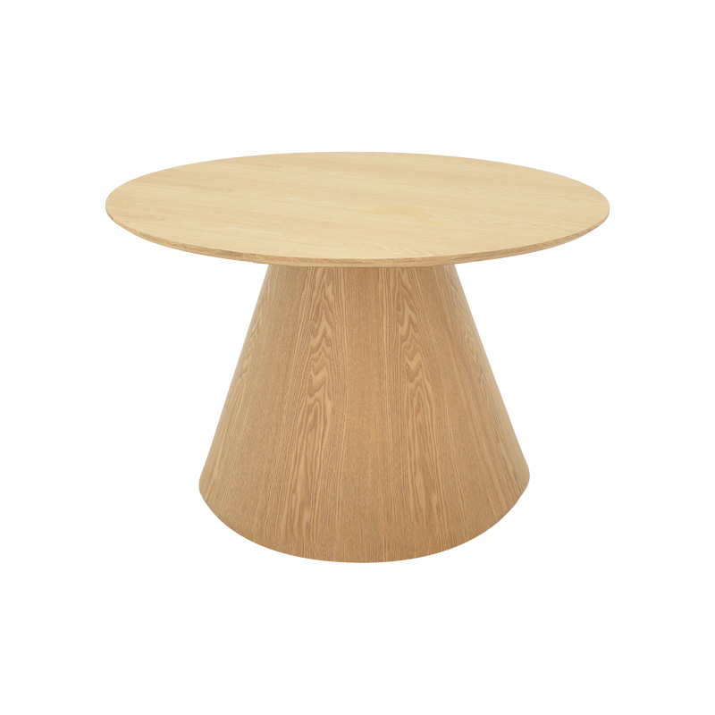 Τραπέζι σαλονιού Donda pakoworld mdf σε sonoma απόχρωση Φ80x45εκ 029-000363