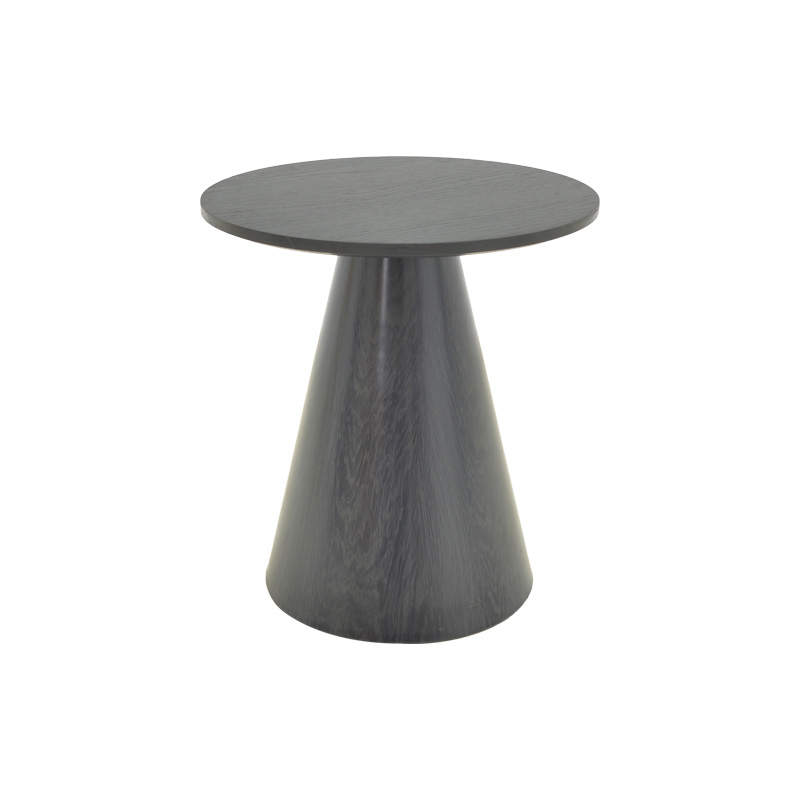Βοηθητικό τραπέζι Donda pakoworld mdf μαύρο Φ45x50εκ 029-000365