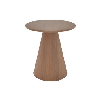 Βοηθητικό τραπέζι Donda pakoworld mdf καρυδί Φ45x50εκ 029-000366